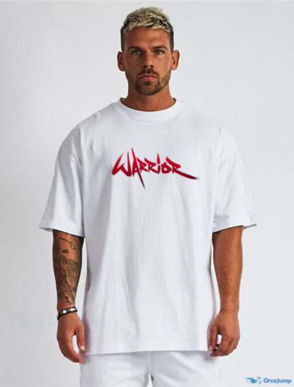 WARRIOR PRINTED OVERSIZE T-SHIRT