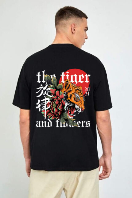 Tiger Printed Oversize Men’s T-shirt